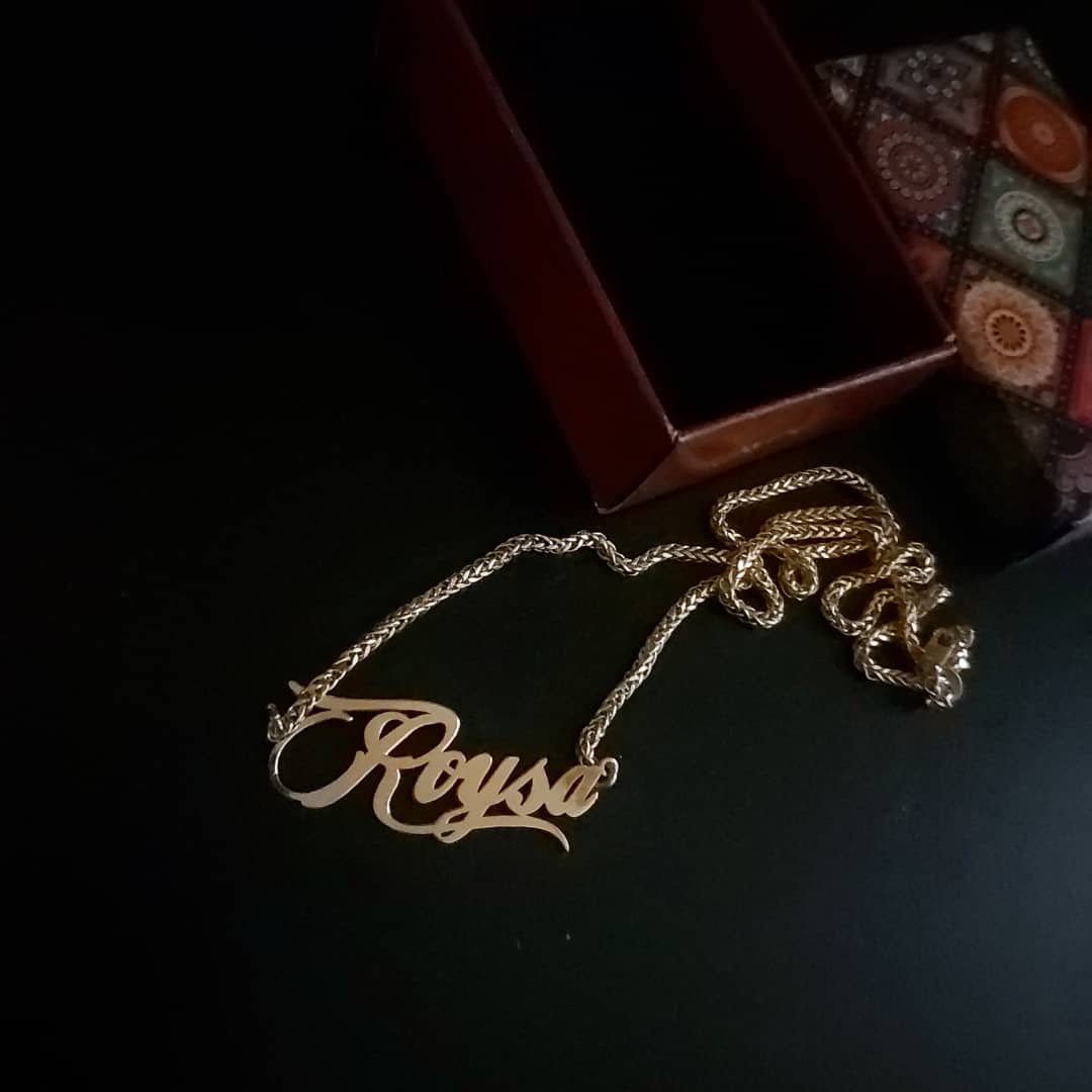 گردنبند استیل اسم رویسا(roysa)