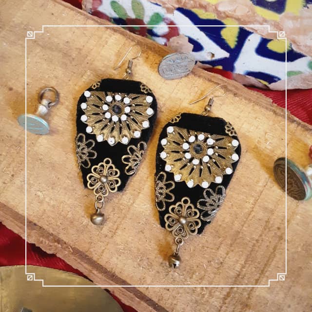 گوشواره دست ساز طرح دُری