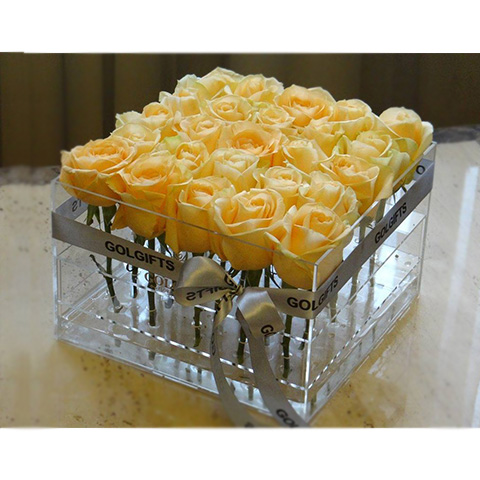 باکس گل طبیعی کادویی سفارشی Luxury Golgifts