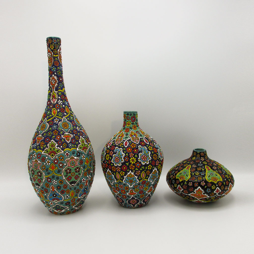 سالنگ مینا کاری سه تکه