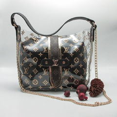 کیف زنانه متوسط طرح LVبا زنجیر طلایی