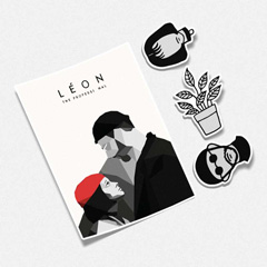 استیکر پشت سفید (فیلم لئون)