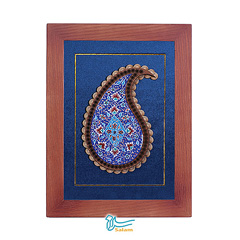 تابلو میناکاری طرح بته جقه ساده