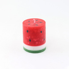 شمع استوانه ای طرح هندوانه